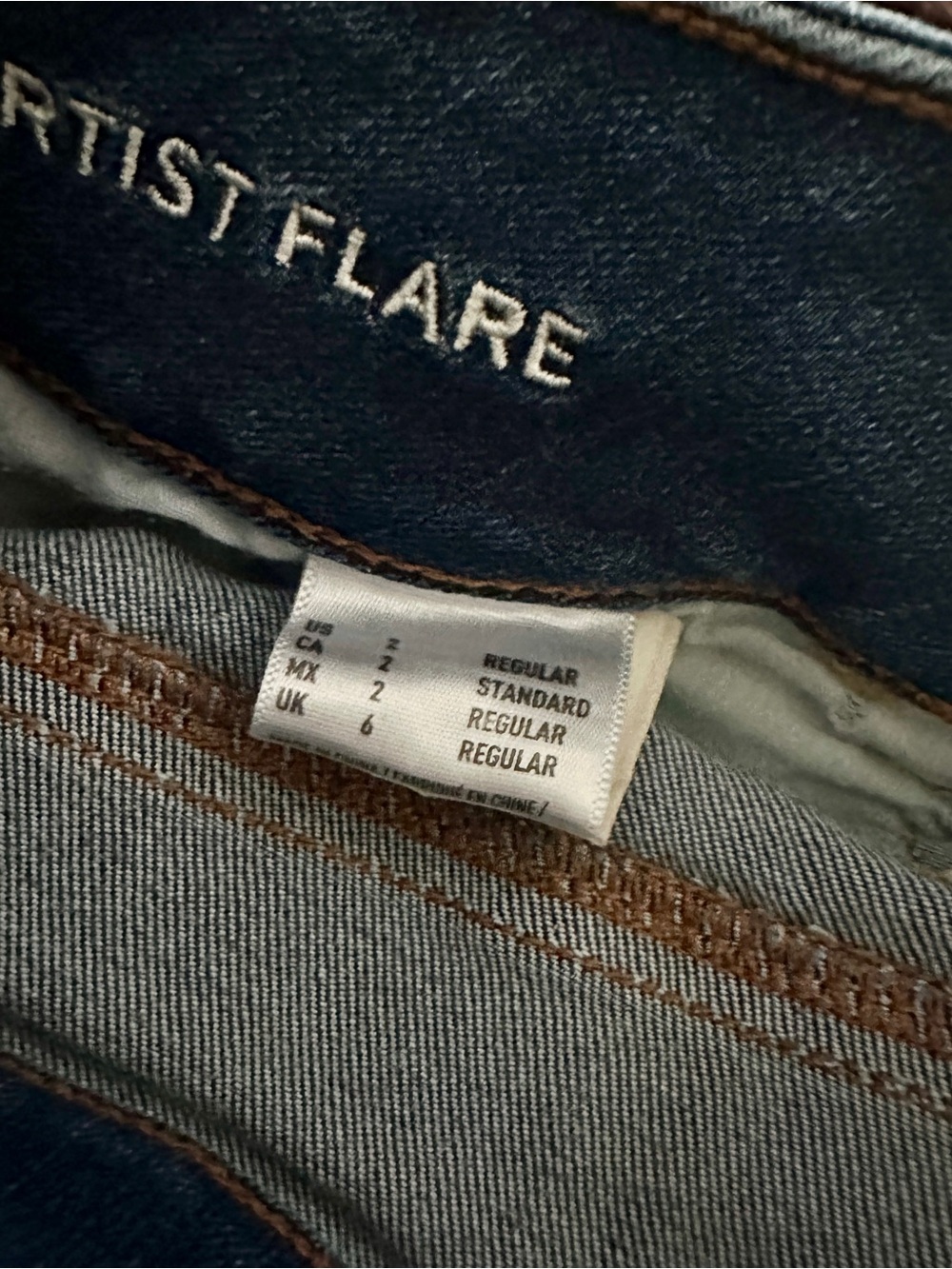 American Eagle Outfitters Blue Flare Jeans - Picture 7 of 8